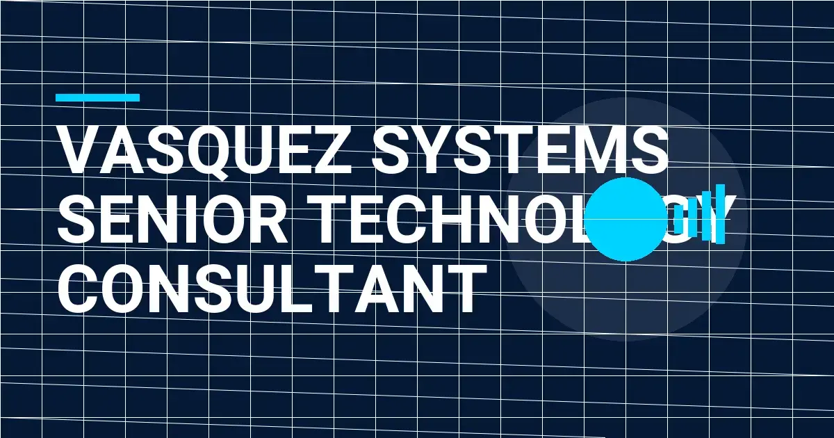 Vasquez Systems Senior Technology Consultant