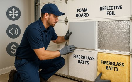 Which insulation works best for garage door replacement?