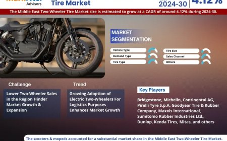 Comprehensive Overview of the Middle East Two-Wheeler Tire Market: Size, Trends, and Growth Forecast for 2024-2030