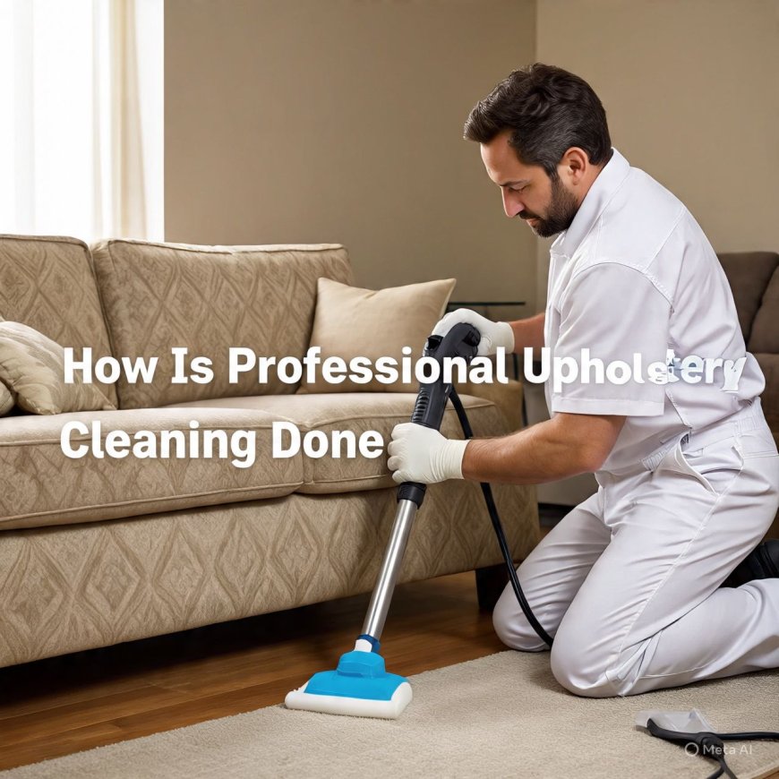 How Is Professional Upholstery Cleaning Done
