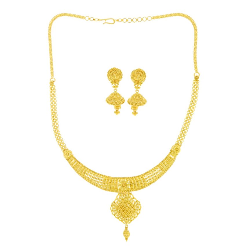 22ct Indian Gold Necklace Set: A Timeless Blend of Culture and Craftsmanship